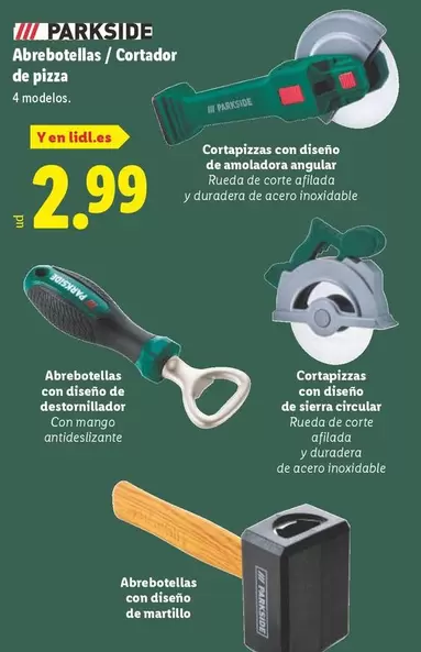 Parkside - Abrebotillas / Cortador De Pizza