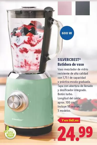 SilverCrest - Batidora De Vaso