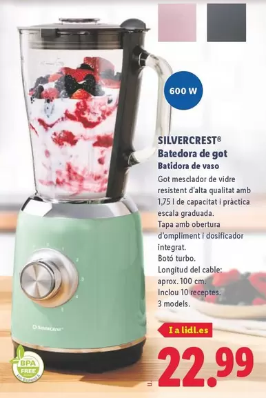 SilverCrest - Batidora De Vaso