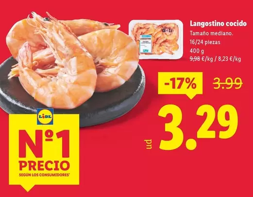 Langostino Cocido
