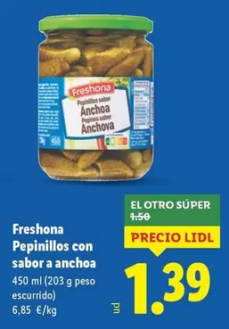 Freshona - Pepinillos Con Sabor A Anchoa