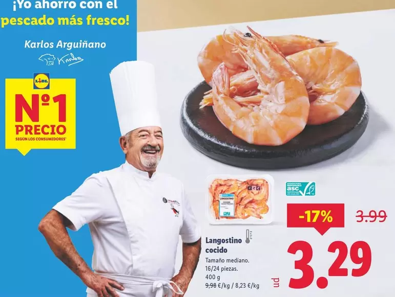 Langostino Cocido