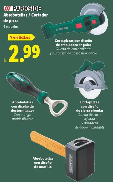 Parkside - Abrebotillas / Cortador De Pizza