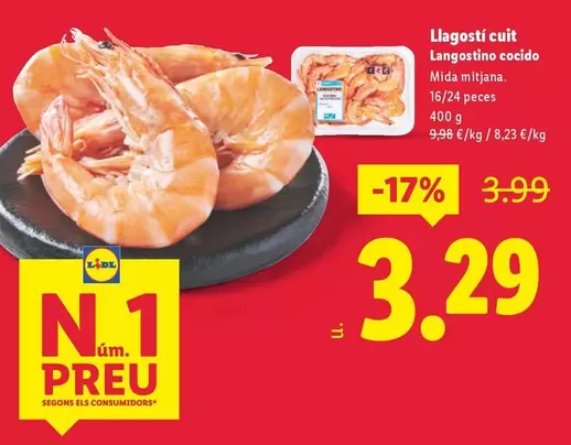 Langostino Cocido