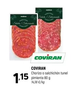 Coviran - Chorizo O Salchichon Tunel Pimienta