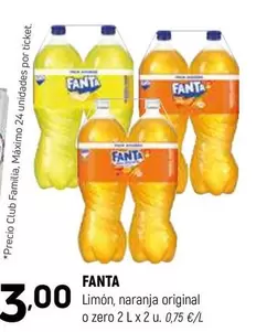 Fanta - Limón, Naranja Original O Zero
