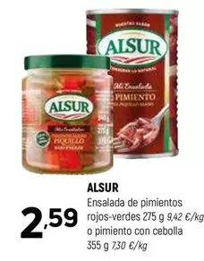 Alsur - Ensalada De Pimientos Rojos-verdes