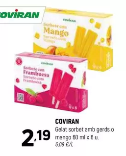 coviran - Gelat Sorbet Amb Gerds O Mango