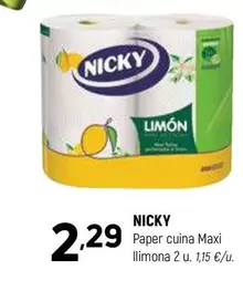 Nicky - Paper Cuina Maxi Llimona