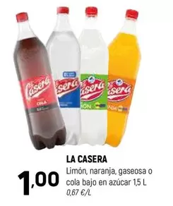 La Casera - Limon, Naranja, Gaseosa O Cola Bajo En Azúcar