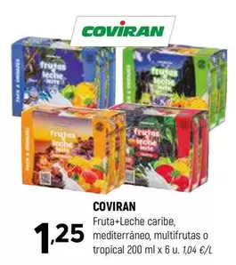 Coviran - Fruta+Leche Caribe, Mediterráneo, Multifrutas O Tropical
