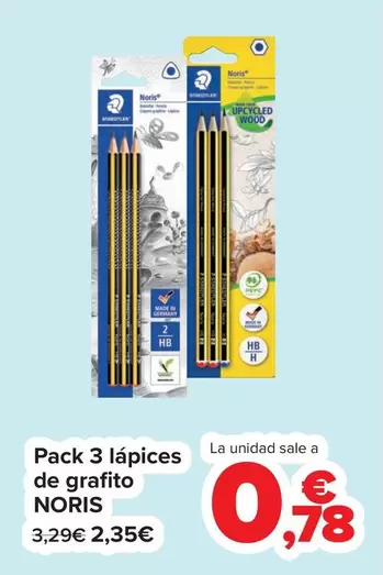 Noris - Pack 3 Lápices De Grafito 