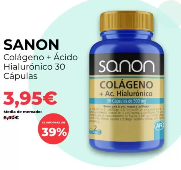 Sanon - Colágeno + Ácido Hialuronico 30 Ápulas