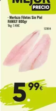 Family - Merluza Filetes Sin Piel