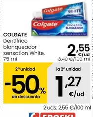 Colgate - Dentifrico Blanqueador Sensation White,