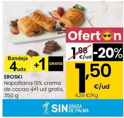 Eroski - Napolitana 19% Crema De Cacao