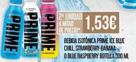 Prime - Bebida Isotónica Ice Blue Chill, Strawberry, Banana O Blue Raspberry