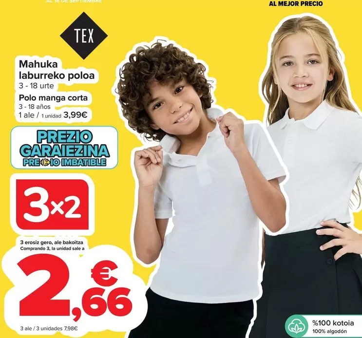 TEX - Polpa Manga Corta