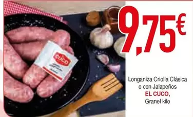 El Cuco - Longaniza Criolla Clasica O Con Jalapeños