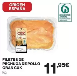 origen - Filetes De Pechuga De Pollo Gran Cuk