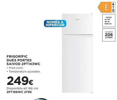 Hipercor - Frigorífico Dues Portes Salvad 2pt143wc