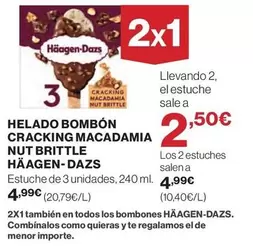 Häagen-Dazs - Helado Bombon Cracking Macadamia Nut Brittle