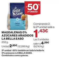 La Bella Easo - Magdalenas 0% Azucares Anadidos