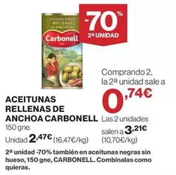 Carbonell - Aceitunas Rellenas De Anchoa