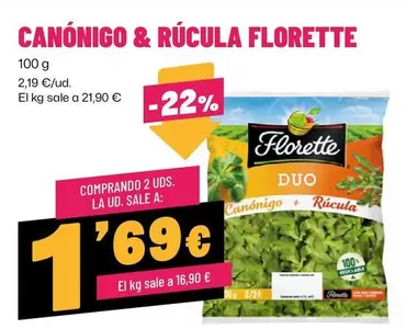 Florette - Canónico & Rucola
