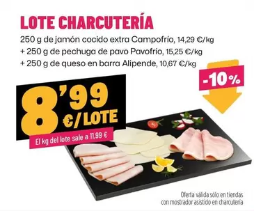 Alipende - Lote Charcuteria