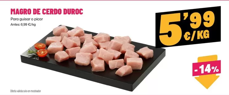 duroc - Magro De Cerdo Duroc