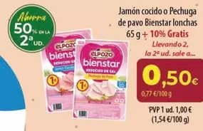 elpozo - Jamón Cocido O Pechuga De Pavo Bienstar Lonchas
