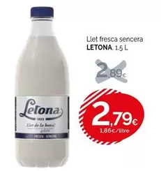 Letona - Llet Fresca Sencera