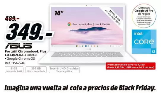 Intex - Portátil Chromebook Plus Cx3042cab-eb8040