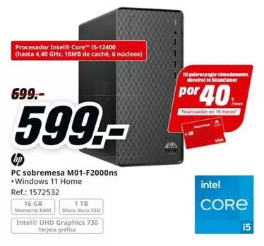 HP - Pc Sobremesa M01-f2000ns