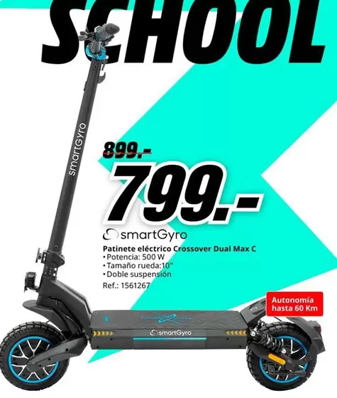 Smartgyro -  Patinete Eléctrico Crossover Dual Max C