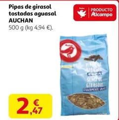 Auchan - Pipas De Girasol Tostadas Aguasal