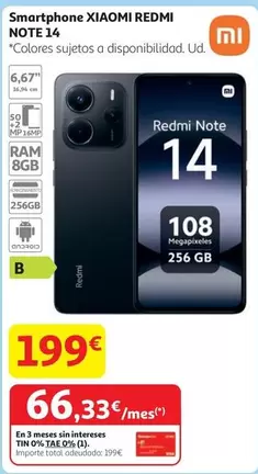 Xiaomi - Smartphone Redmi Note 14