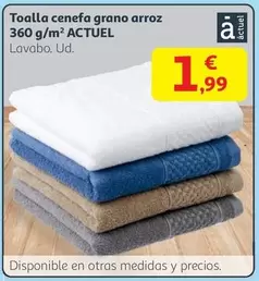actuel - Toalla Cenefa Grano Arroz