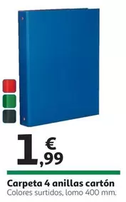 Carpeta 4 Anillas Cartón