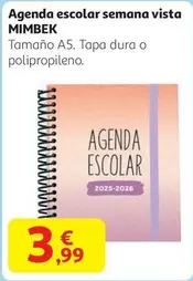 Mimbek - Agenda Escolar Semana Vista