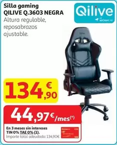 quilive - Silla Gaming Q.3603 Negra
