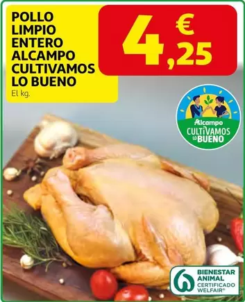 Alcampo Cultivamos Lo Bueno - Pollo Limpio Entero 