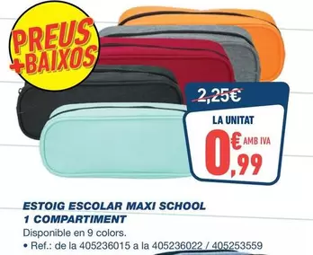 Estoig Escolar Maxi School 1 Compartiment