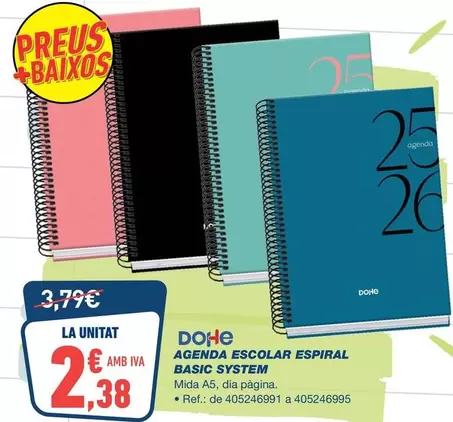Dohe - Agenda Escolar Espiral Basic System