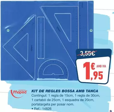 Maped - Kit De Regles Bossa Amb Tanca