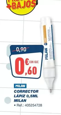 Milán - Corrector Lapiz 0.5ml
