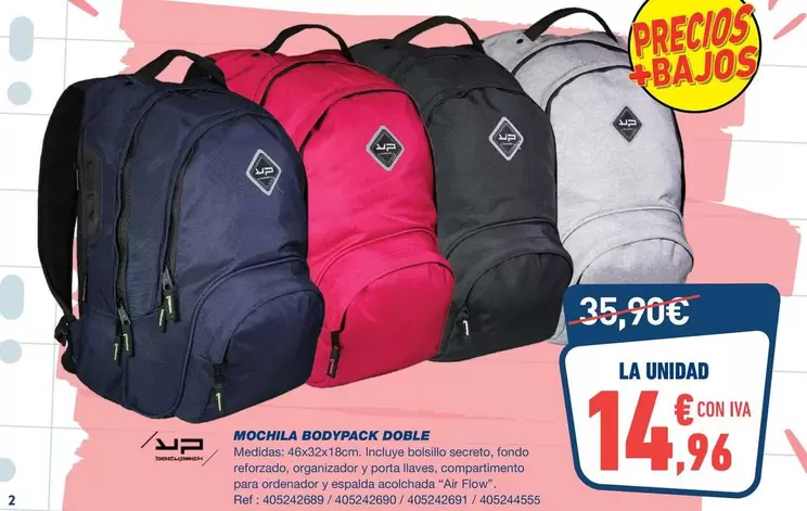 Bodypack - Mochila Doble