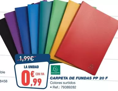 Exacompta - Carpeta De Fundas Pp 20 F