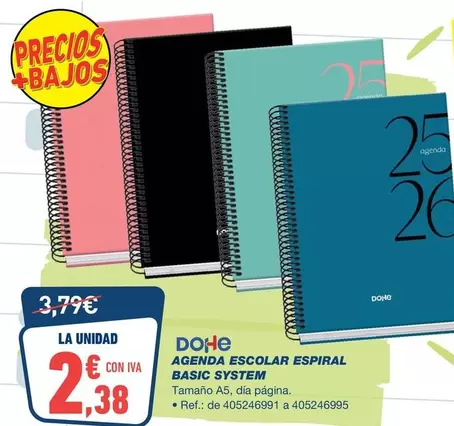 Dohe - Agenda Escorar Espiral Basic System